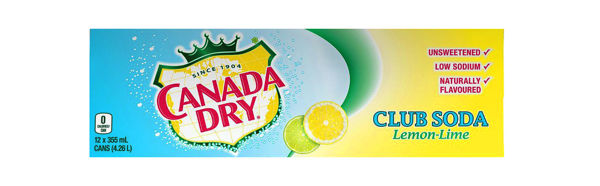 Picture of CANADA DRY CLUB SODA, ORANGE MANDARIN [12X355mL]