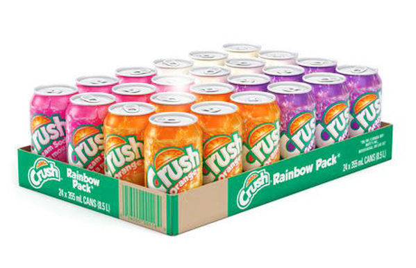 Picture of CRUSH TRAY VARIETY PACK SODA [24X355mL]
