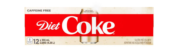 Picture of DIET COKE, CAFFEINE FREE [12X355mL]