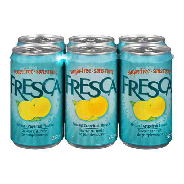 Picture of FRESCA SUGAR-FREE NATURAL GRAPEFRUIT FLAVOUR SODA [6X222mL]