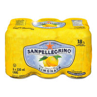 Picture of SAN PELLEGRINO SPARKLING FRUIT BEVERAGE, LIMONATA [6X330 mL]