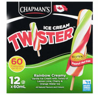 Picture of CHAPMANS TWISTER ICE CREAM RAINBOW CREAMY [12 each]
