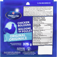 Picture of MAPLE LODGE FARMS LT CHICKEN BOLOGNA [375 g]