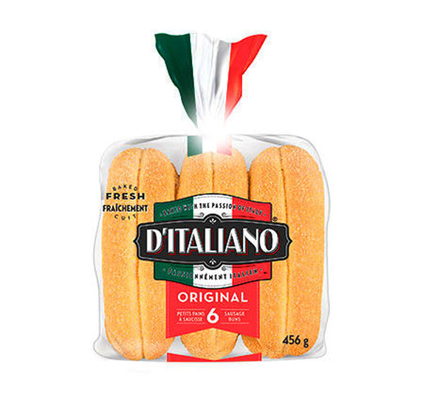 Picture of DITALIANO SAUSAGE BUNS, ORIGINAL [456 g]