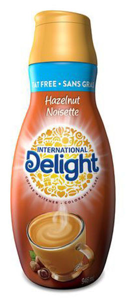 Picture of INTERNATIONAL DELIGHT FAT FREE COFFEE WHITENER, HAZELNUT [946 mL]