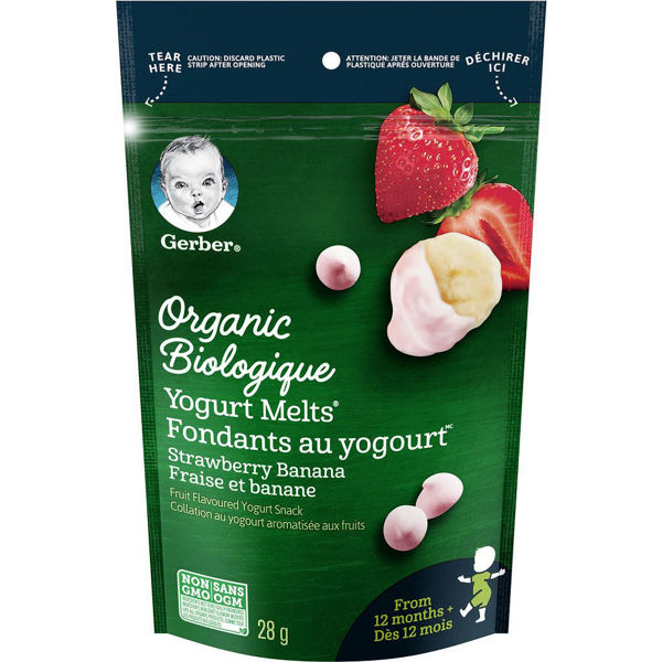 Picture of NESTLE ORGANIC YOGURT MELTS, STRAWBERRY BANANA [28 g]