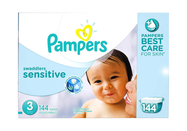 Picture of PAMPERS SWADDLERS SWADDLERS DIAPERS, SIZE 3 [144 each]
