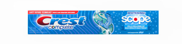 Picture of CREST COMPLETE MULTI-BENEFIT WHITENING + SCOPE TOOTHPASTE, MINTY FRESH [130 mL]