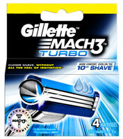 Picture of GILLETTE MACH3 TURBO CARTRIDGES [4 each]