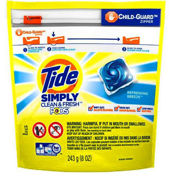 Picture of TIDE SIMPLY LIQUID PODS, REFRESHING BREEZE [13 each]