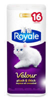 Picture of ROYALE VELOUR BATHROOM TISSUE, DOUBLE ROLLS [12 ROLLS]