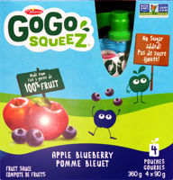 Picture of GOGO SQUEEZ SQUEEZE, APPLE BLUEBERRY [4X90g]