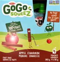 Picture of GOGO SQUEEZ SQUEEZE, APPLE CINNAMON [4X90g]