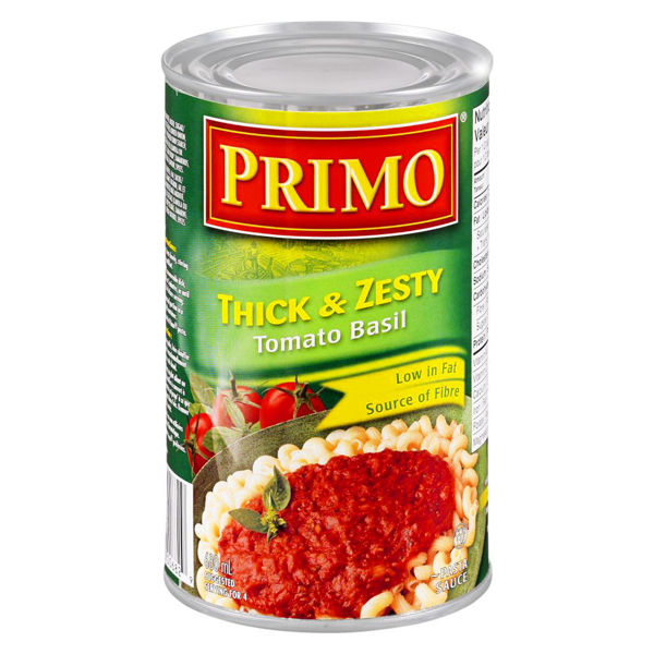 Picture of PRIMO PASTA SAUCE, THICK & ZESTY ROMANO CHEESE & BASIL [680 mL]