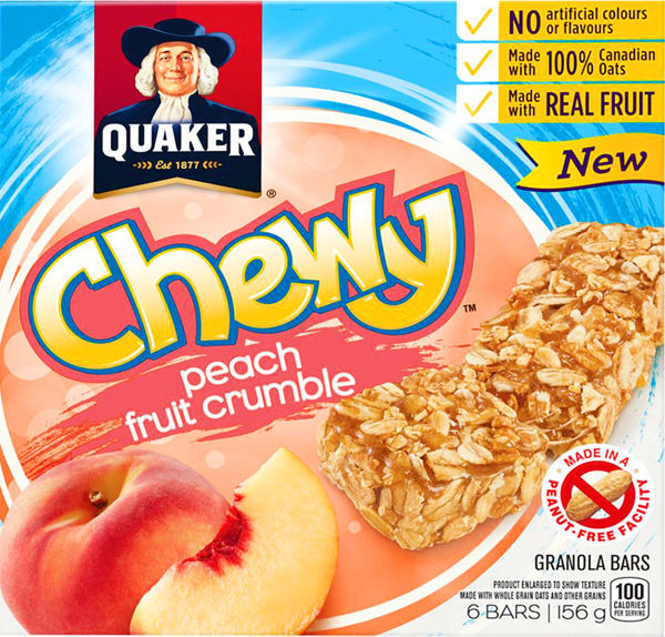 Picture of QUAKER CHEWY GRANOLA BARS, PEACH [156 g]