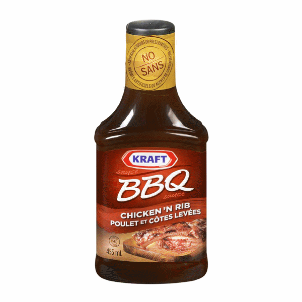 Picture of KRAFT BBQ SAUCE, CHICKEN & RIB [455 mL]