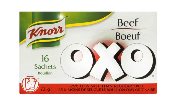 Picture of OXO BEEF BOUILLON, LOW SALT [72 g]