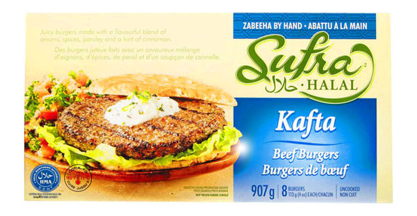 Picture of SUFRA HALAL KAFTA BEEF BURGERS [907 g]