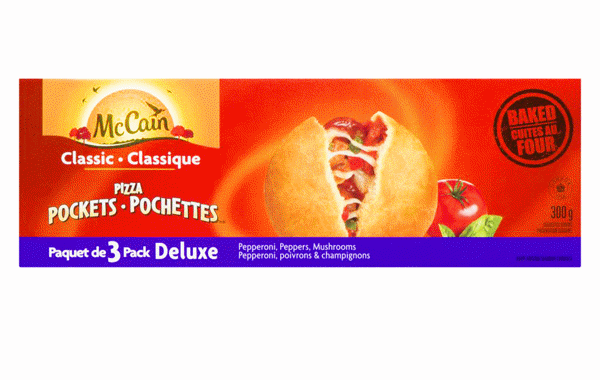 Picture of MCCAIN PIZZA POCKETS, DELUXE [300 g]