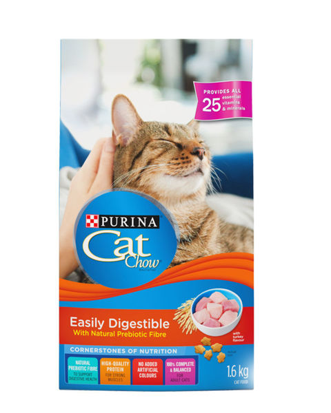 Picture of CAT CHOW EASILY DIGESTIBLE DRY CAT FOOD [1.60 kg]