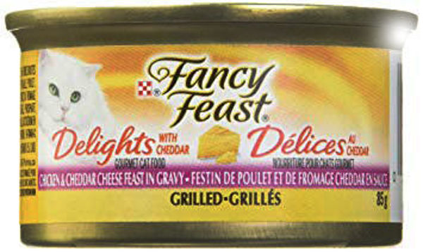 Picture of FANCY FEAST DELIGHTS WITH CHEDDAR GRILLED TURKEY & CHEDDAR CHEESE FEAST IN GRAVY WET CAT FOOD [85 g]