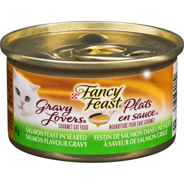 Picture of FANCY FEAST GRAVY LOVERS™ SALMON FEAST IN SEARED SALMON FLAVOUR GRAVY WET CAT FOOD [85 g]