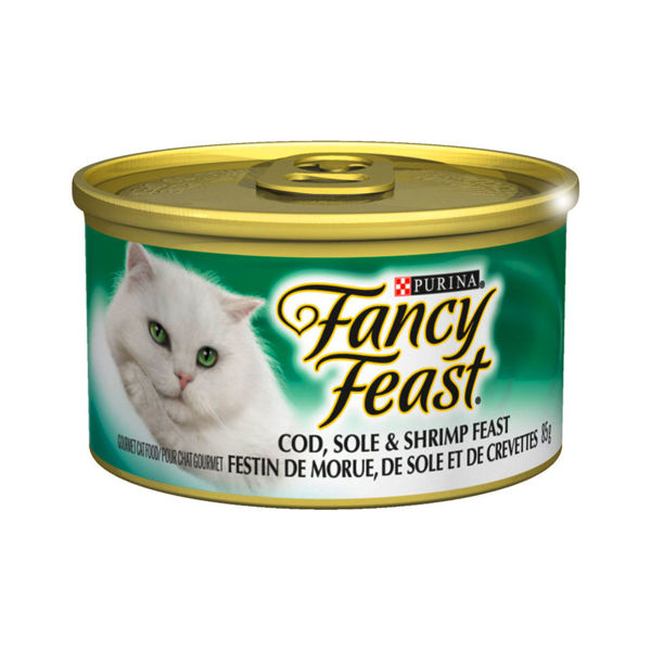 Picture of FANCY FEAST PATE COD, SOLE & SHRIMP FEAST WET CAT FOOD [85 g]