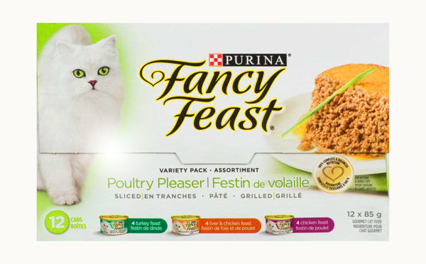 Picture of FANCY FEAST POULTRY PLEASER WET CAT FOOD VARIETY PACK [12X85g]
