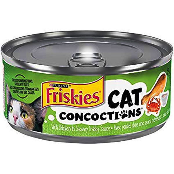 Picture of FRISKIES CAT CONCOCTIONS™ WITH CHICKEN IN CREAMY CRABBY SAUCE WET CAT FOOD [156 g]