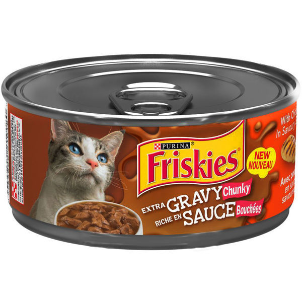 Picture of FRISKIES EXTRA GRAVY CHUNKY WITH CHICKEN IN SAVOURY GRAVY WET CAT FOOD [156 g]