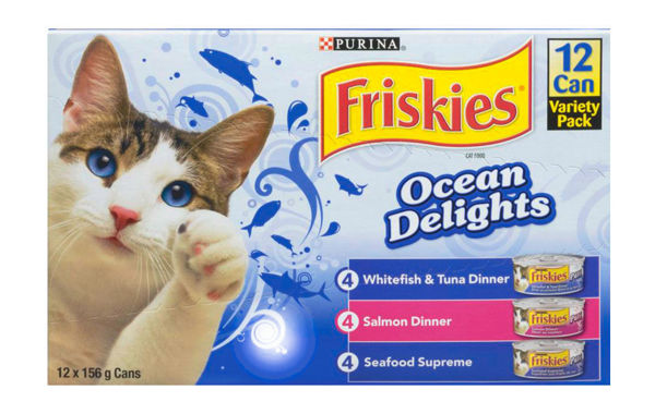 Picture of FRISKIES OCEAN DELIGHTS WET CAT FOOD VARIETY PACK [12X156g]