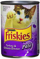 Picture of FRISKIES PATE TURKEY & GIBLETS DINNER WET CAT FOOD [368 g]