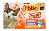 Picture of FRISKIES POULTRY LOVERS WET CAT FOOD VARIETY PACK [12X156g]