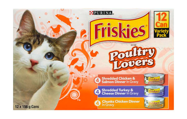 Picture of FRISKIES POULTRY LOVERS WET CAT FOOD VARIETY PACK [12X156g]