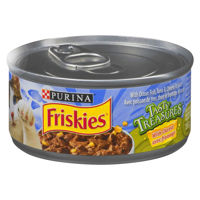 Picture of FRISKIES TASTY TREASURES™ WITH CHICKEN, TUNA & CHEESE IN GRAVY WET CAT FOOD [156 g]