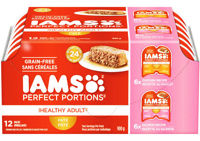 Picture of IAMS PERFECT PORTIONS PATÉ HEALTHY ADULT 12 PACK [CHICKEN, SALMON]  [900 g]