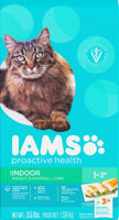 Picture of IAMS PROACTIVE HEALTH INDOOR WEIGHT AND HAIRBALL CARE DRY CAT FOOD [1.59 kg]