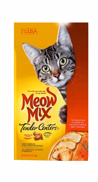 Picture of MEOW MIX TENDER CENTERS SALMON & CHICKEN CAT FOOD [1 kg]