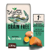 Picture of PURINA BEYOND DRY CAT FOOD GRAIN FREE OCEAN WHITEFISH & EGG RECIPE DRY CAT FOOD [1.36 kg]