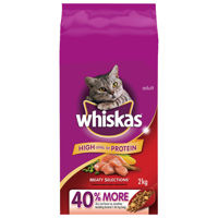 Picture of WHISKAS MEATY SELECTIONS DRY WITH REAL CHICKEN [2 kg]