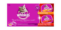 Picture of WHISKAS RECLOSEABLE TRAY MEATY SELECTIONS [12 each]