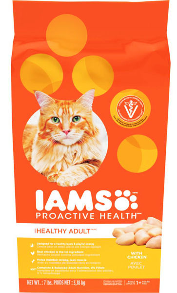Picture of IAMS PROACTIVE HEALTH HEALTHY ADULT ORIGINAL WITH CHICKEN DRY CAT FOOD [3.18 kg]
