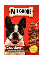 Picture of MILKBONE GRAVYBONES 4 GRAVY-BASED MEAT & CHICKEN FLAVOURS DOG SNACKS [750 g]