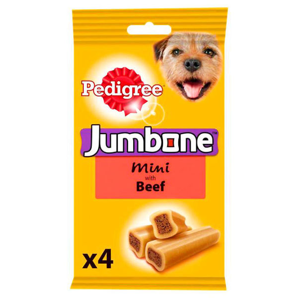 Picture of PEDIGREE JUMBONE BEEF FLAVOUR FOR SMALL & MEDIUM DOGS [5X100g]