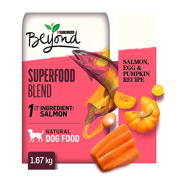 Picture of PURINA BEYOND DRY DOG FOOD SUPERFOOD BLEND SALMON, EGG, & PUMPKIN RECIPE DRY DOG FOOD [1.67 kg]