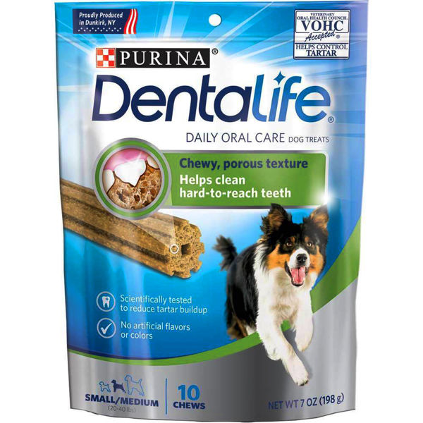 Picture of PURINA DENTALIFE DAILY ORAL CARE SMALL/MEDIUM DOG TREATS [198 g]