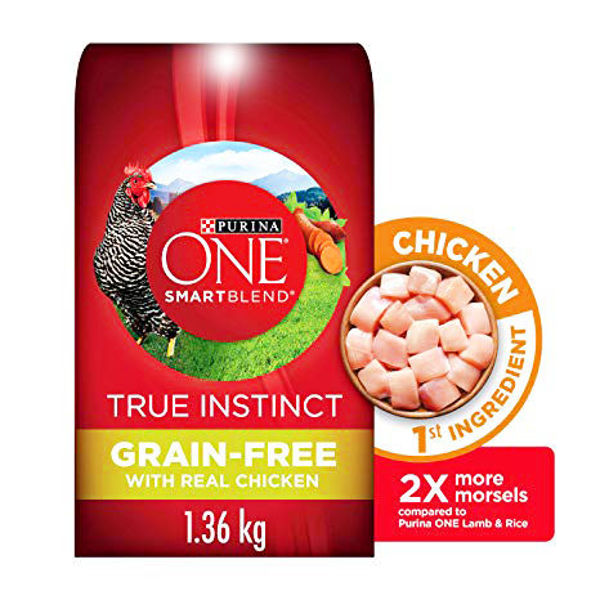 Picture of PURINA ONE SMARTBLEND TRUE INSTINCT GRAIN-FREE FORMULA DOG FOOD WITH REAL CHICKEN & SWEET POTATO [1.36 kg]